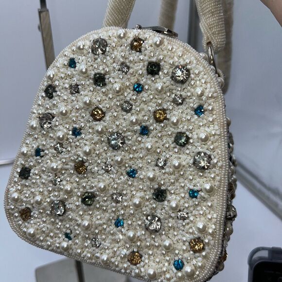 Vintage Addiction From a Distant Time Fully Beaded and Prong Set Rhinestone Bag - Picture 4 of 15